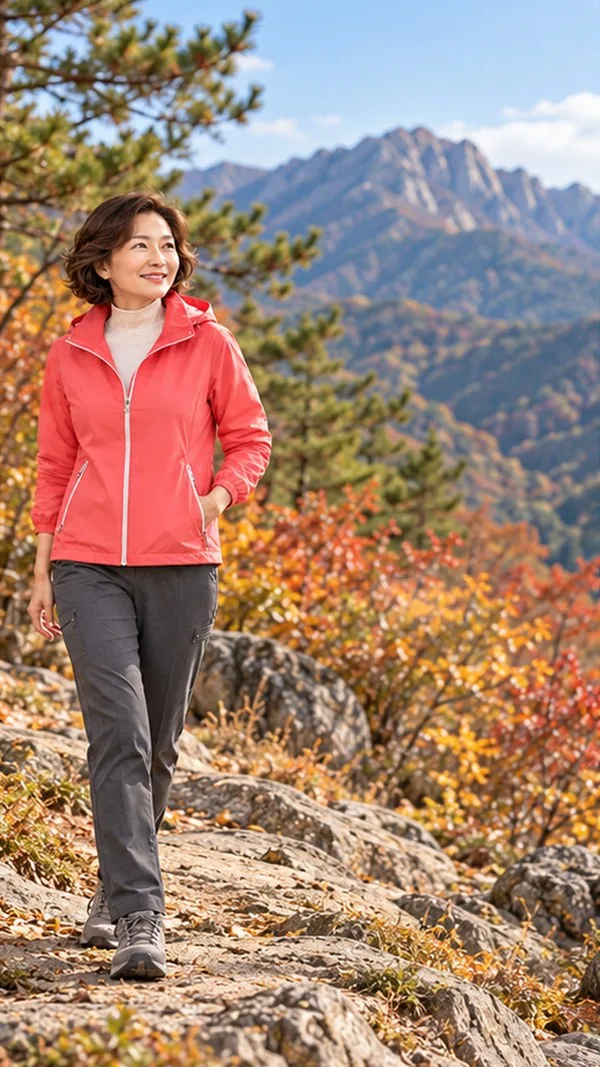 가벼운 산행 가는 날 바람막이 색부터 맞춰보세요