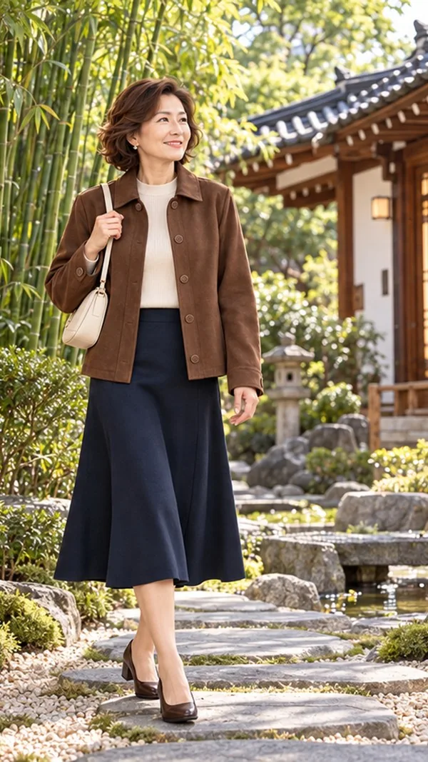 친구 만나는 날 갈색 재킷을 환하게 입는 세 가지 방법